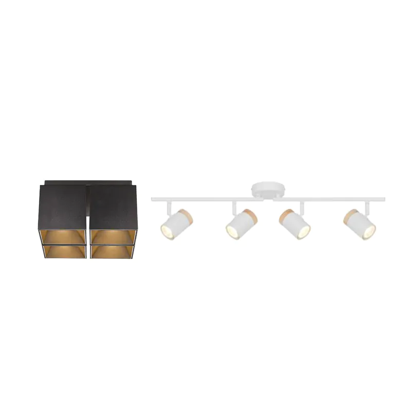 4 spots loftlampe