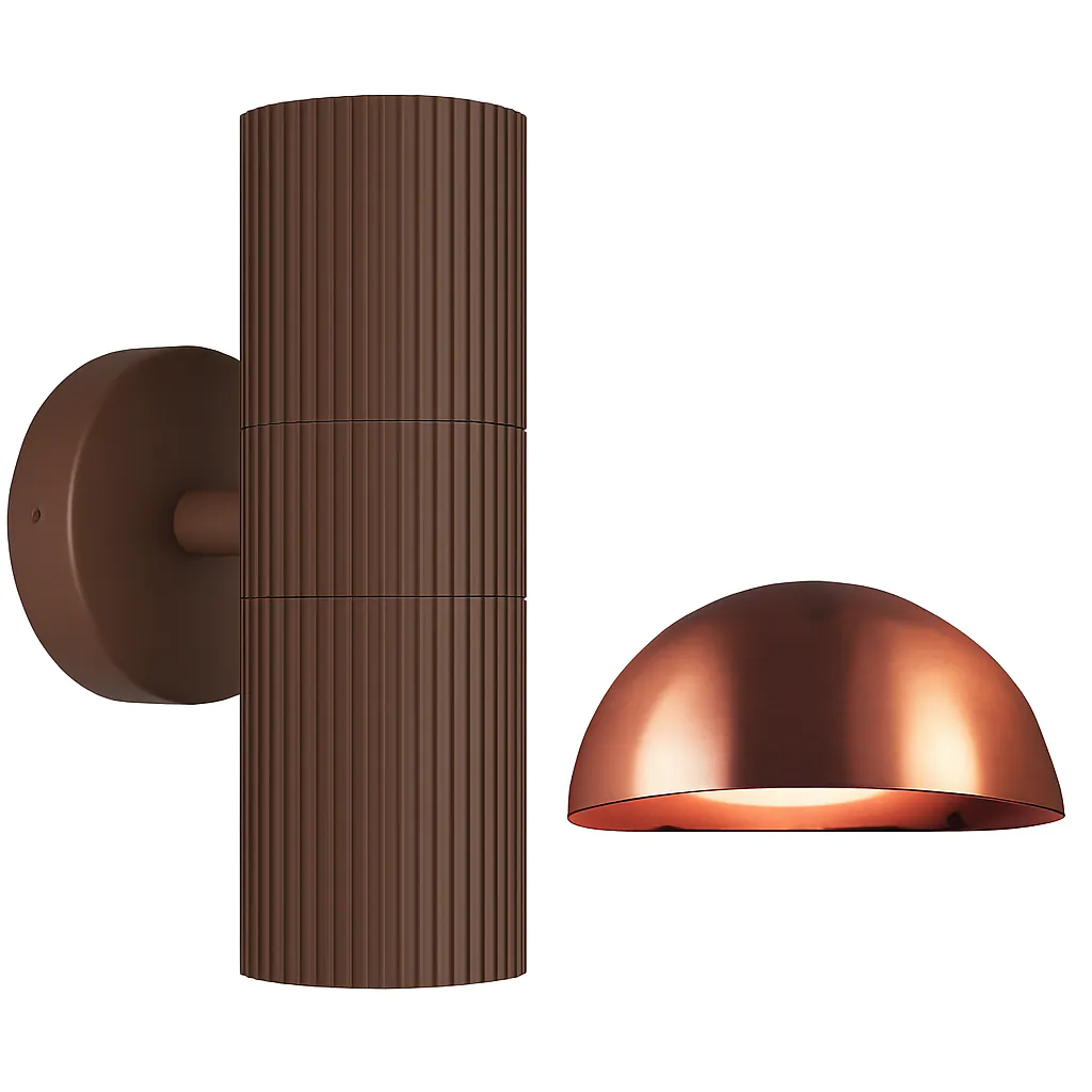 Væglamper i kobber design
