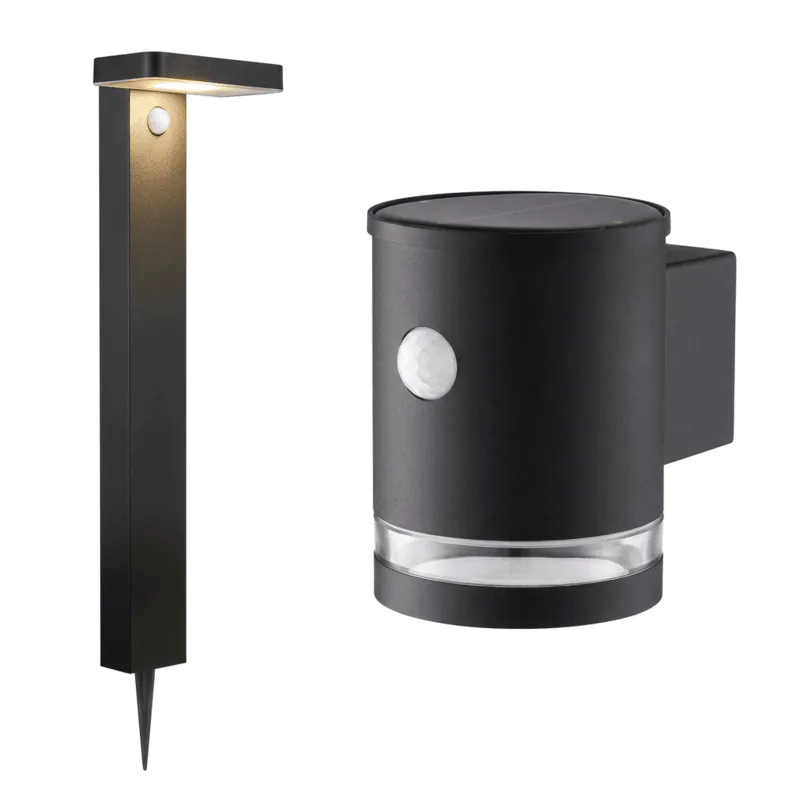 Solcellelamper med sensor