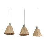 Ledvance LED Pendel Lampe Decor Rattan Lineær Brun | Egnet til 3x E27