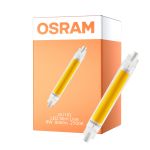 Osram LED Slim Line R7S LED R7S 118mm Klar 8W 806lm - 827 Ekstra Varm Hvid | Erstatter 60W