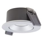Ledvance LED spot Air Adjust Aluminium sølv 4W 320lm 36D - 930 varm hvid | Udsnit 68mm - IP23 - bedste farvegengivelse - dæmpbar