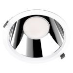 Ledvance LED Downlight Comfort UGR19 Aluminium 42W/36W/30W 5000lm/4200lm/3600lm 100D - 930-940 CCT | Udsnit 250mm - IP44 - Bedste Farvegengivelse