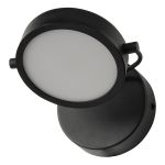 Ledvance Decor Puck Vægbelysning Sort 11W 370lm - 930 Varm Hvid | Bedste Farvegengivelse