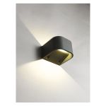 Ansell LED Vægbelysning Gila Grafit 11W 512lm - 940 kold hvid | IP55 - bedste farvegengivelse