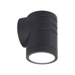 Ansell LED Vægbelysning Reef sort 5W 425lm 90D - 830-840-860 CCT | IP65 - Op og ned - Udendørs