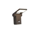 Ansell LED Vægbelysning Tempo 90D Vipbar Grafit 10W 685lm - 830 varm hvid | IP54 - Bevægelses- og lyssensor