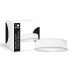 D'Lite Loftlampe Lunelle 50cm Tekstil Hvid | Egnet til 3x E27 