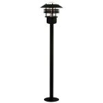 Nordlux Vejers Piedestallampe Metal og Glas Sort | IP54 - Egnet til E27