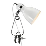 Nordlux Bordlampe Cyclone Clamp Metal Hvid | Egnet til 1x E14