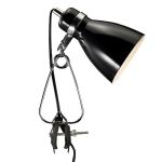 Nordlux Bordlampe Cyclone Clamp Metal Sort | Egnet til 1x E14