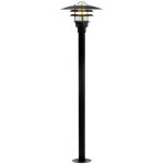 Nordlux Lønstrup 32 Piedestallampe Metal og Glas Sort | 320mm - IP44 - Egnet til E27