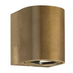 Nordlux Canto 2 Vægbelysning Messing Guld Up & Down 10.6W 500lm - 830 Varm Hvid