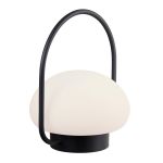 Nordlux Bordlampe Sponge Batteri Sort 4.8W 300lm - 827 Ekstra Varm Hvid | 3-Trin Dæmpbar