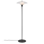 Nordlux Verona Gulvlampe Glas og Metal Sort | Egnet til E27