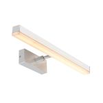 Nordlux Otis 60 Vægbelysning Aluminium Krom 17W 1650lm 930 Varm Hvid | IP44 - Bedste Farvegengivelse - 3Step Dæmpbar