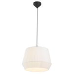 Nordlux Dicte 40 Pendel Lampe Tekstil Hvid | Egnet til 1x E27