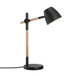 Nordlux Bordlampe Theo Metal og Træ Sort | Egnet til GU10