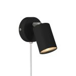 Nordlux Explore Vægbelysning Metal og Ceramic Sort | Egnet til GU10