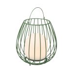 Nordlux Bordlampe Jim To-Go Portable Batteri Metal Grøn 3W 300lm - 827 Ekstra Varm Hvid | 3-Trin Dæmpbar 