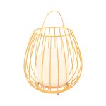 Nordlux Bordlampe Jim To-Go Portable Batteri Metal Appelsin 3W 300lm - 827 Ekstra Varm Hvid | 3-Trin Dæmpbar 