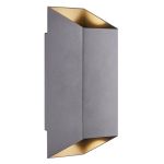 Nordlux Nico Vægbelysning Aluminium Antracit Up & Down | IP54 - Egnet til 2x GU10
