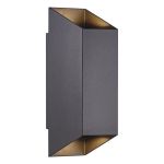 Nordlux Nico Vægbelysning Aluminium Sort Up & Down | IP54 - Egnet til 2x GU10