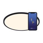 Nordlux Oja Smart 60 Loftlampe Metal Sort 30W 3500lm - 827-865 Justerbar Hvid | 600mm - Wifi og Blåtooth Dæmpbar