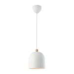 Nordlux Gaston Pendel Lampe Metal og Træ Hvid | Egnet til E27