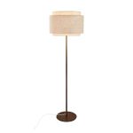 DFTP by Nordlux Takai Gulvlampe Metal og Tekstil Beige | Egnet til E27