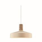 Nordlux Elvas Marble Pendel Lampe Metal Beige | Egnet til 1x E27