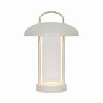 Nordlux Bordlampe Mirano Metal og Glas Beige 3W 150lm - 830 Varm Hvid | 3-Trin Dæmpbar