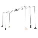 Emibig Pendel Lampe Fuji Stål Sort | Egnet til 2x E14 - Max 10W, 2x GU10 - Max 10W, 2x GX53 - Max 10W
