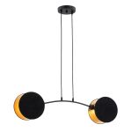 Emibig Pendel Lampe Motif Stål Sort | Egnet til 2x E27 - Max 15W