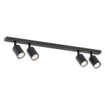 Emibig Loftlampe Flash Stål Sort | Egnet til 4x GU10 - Max 8W