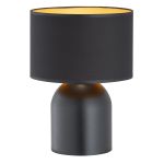 Emibig Bordlampe Aspen Stål Sort | Egnet til 1x E27 - Max 15W