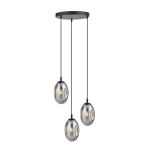 Emibig Pendel Lampe Astral Stål Sort | Egnet til 3x E14 - Max 10W
