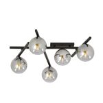 Emibig Loftlampe Smart Stål Sort | Egnet til 5x E14 - Max 10W