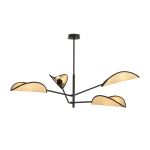 Emibig Loftlampe Vene Stål Sort | Egnet til 4x E14 - Max 10W