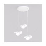 Emibig Pendel Lampe Ritual Stål Hvid | Egnet til 3x G9 - Max 8W