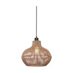 Good&Mojo Pendel Lampe Kalahari Rattan Brun S | Egnet til 1x E27 