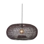 Good&Mojo Pendel Lampe Arizona Rattan Burgundy L | Egnet til 1x E27 