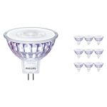 Fordelspakke 10x Philips Master Value LED Spot GU5.3 MR16 7.5W 660lm 60D - 940 kold hvid | bedste farvegengivelse - dæmpbar - erstatter 50W