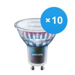 Fordelspakke 10x Philips MASTER LED Spot ExpertColor GU10 PAR16 5.5W 375lm 25D - 930 varm hvid | bedste farvegengivelse - dæmpbar - erstatter 50W