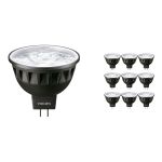 Fordelspakke 10x Philips Master LED Spot GU5.3 MR16 6.7W 440lm 60D - 930 varm hvid | bedste farvegengivelse - dæmpbar - erstatter 35W