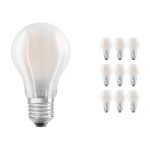 Fordelspakke 10x Ledvance Classic LED E27 Pære filament matt 4.8W 470lm - 827 ekstra varm hvid | dæmpbar - erstatter 40W