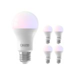Fordelspakke 5x Calex Smart Tuya Wifi E27 Pære 8.5W 806lm - 822-840 Justerbar Hvid | RGBW - dæmpbar - erstatter 60W