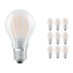 Fordelspakke 10x Ledvance Classic LED E27 Pære filament matt 7.5W 1055lm - 827 ekstra varm hvid | erstatter 75W