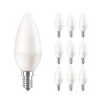 Fordelspakke 10x Philips Corepro LED Kerte E14 matt 7W 806lm – 827 ekstra varm hvid – erstatter 60W