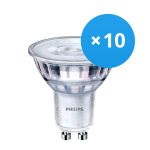 Fordelspakke 10x Philips Corepro LED Spot GU10 PAR16 4W 350lm 36D - 840 kold hvid | erstatter 50W